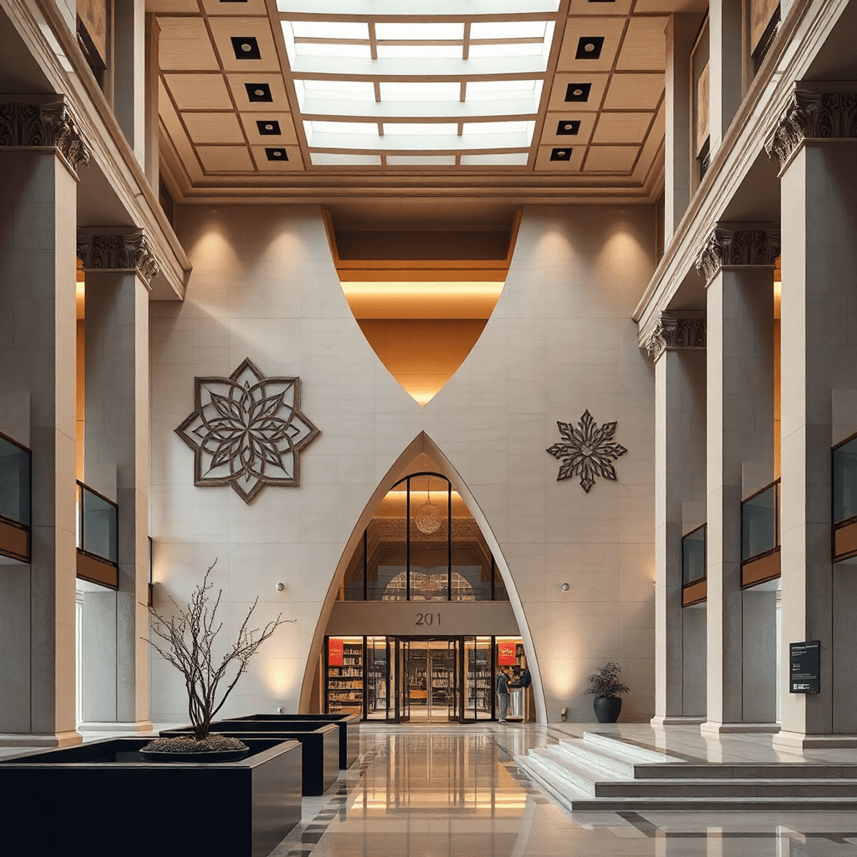 Sophisticated architectural scene