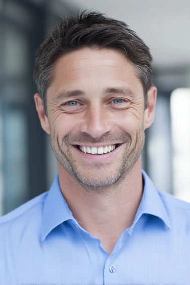 Male portrait 40 years old