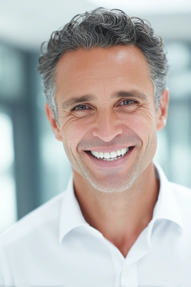 Smiling man portrait